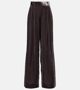 Husi velvet wide-leg pants | Blazé Milano