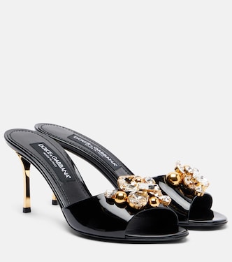 Mules in vernice con decorazione | Dolce&Gabbana
