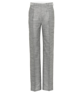 Pantalon en jacquard de coton et soie mélangés | Rick Owens