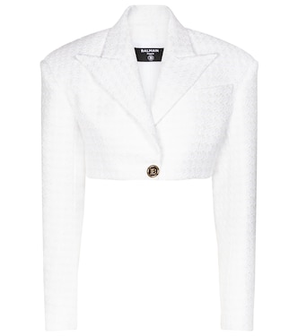 Cotton-blend tweed blazer | Balmain