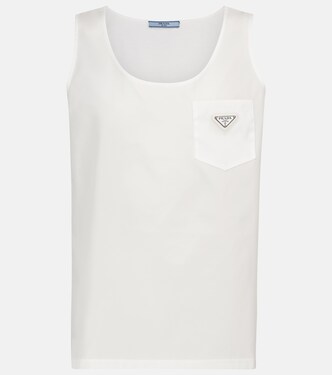 Nylon and cotton tank top | Prada