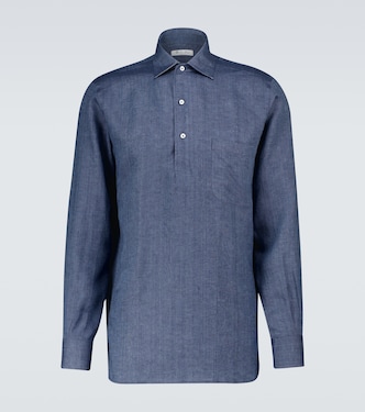 Hemd André Arizona Solaire aus Leinen | Loro Piana
