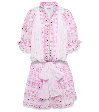 Broderie anglaise cotton minidress | Juliet Dunn