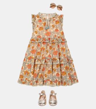 Andie tiered floral cotton dress | Zimmermann Kids
