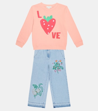 Printed cotton sweatshirt | Stella McCartney Kids