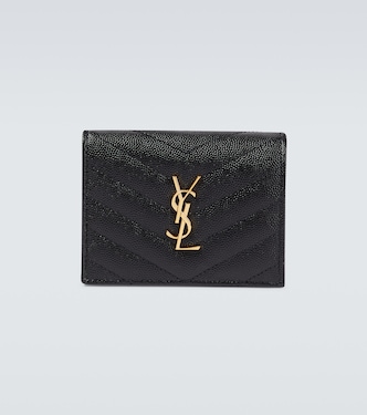 Grained leather wallet | Saint Laurent