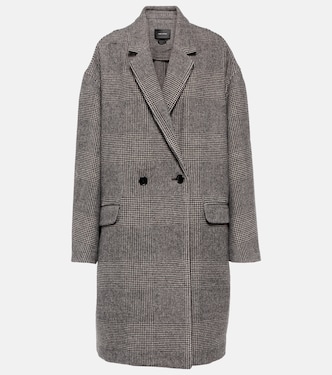 Efegozi checked virgin wool coat | Isabel Marant