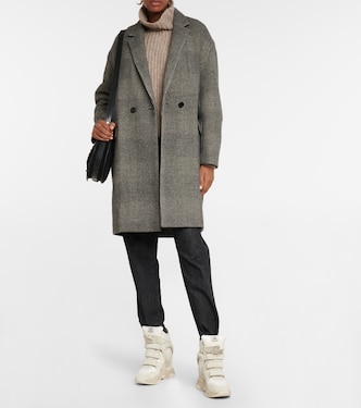 Efegozi checked virgin wool coat | Isabel Marant