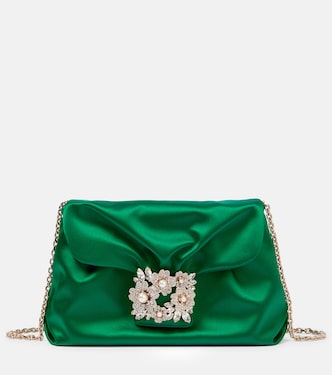 Borsa a spalla RV Bouquet in raso | Roger Vivier