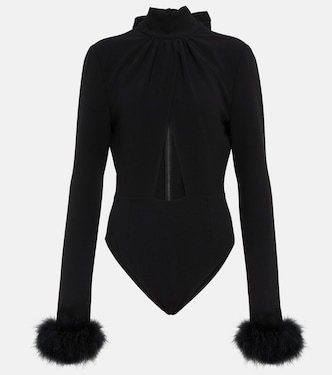 Body in misto lana con piume | Magda Butrym