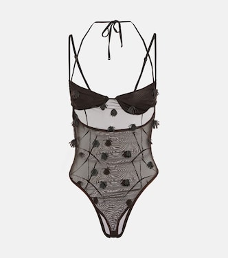 Appliqué mesh bodysuit | Jacquemus