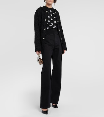 Top de lana y seda con logo | Dolce&Gabbana