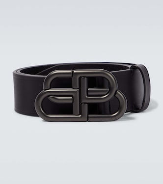 Cintura in pelle con logo BB | Balenciaga