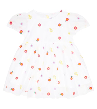 Baby - Miniabito in tulle con ricami | Stella McCartney Kids