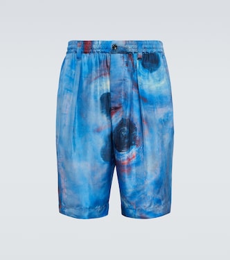 Shorts de seda estampados | Marni