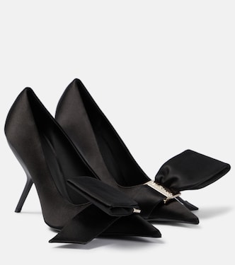 Bow-detail satin pumps | Ferragamo
