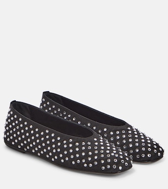 Verzierte Ballerinas aus Satin | Magda Butrym