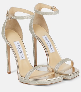 Alva 120 embellished leather sandals | Jimmy Choo