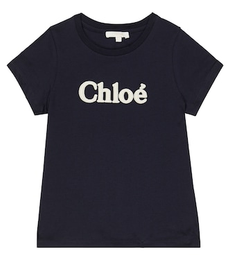 T-Shirt aus Baumwoll-Jersey | Chloé Kids