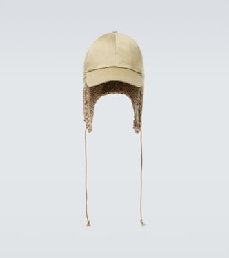 Cappello in cotone con shearling sintetico | Burberry