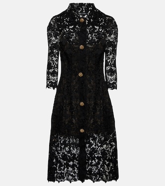 Vestido midi de encaje | Oscar de la Renta