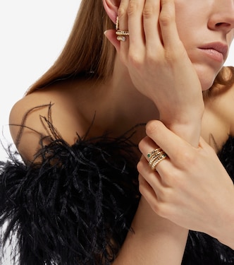 Bague Trisola en or 18 ct et émeraude | Marina B