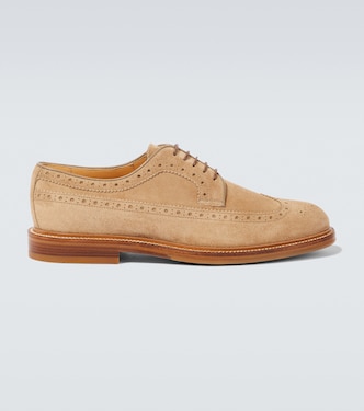 Stringate in suede | Brunello Cucinelli