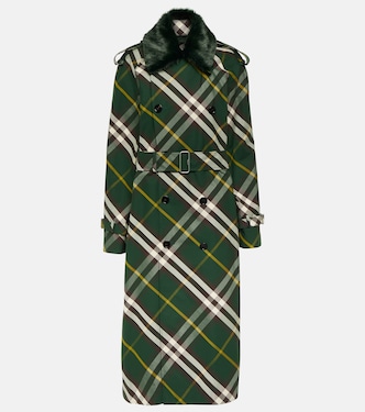 Gabardina cruzada con Burberry Check | Burberry
