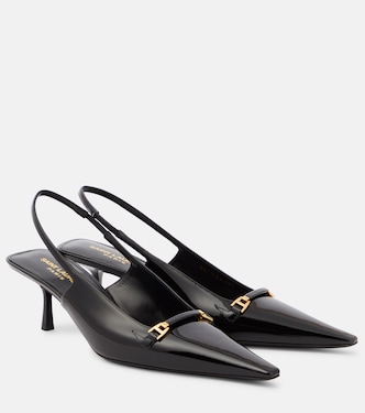 Carine 55 patent leather slingback pumps | Saint Laurent