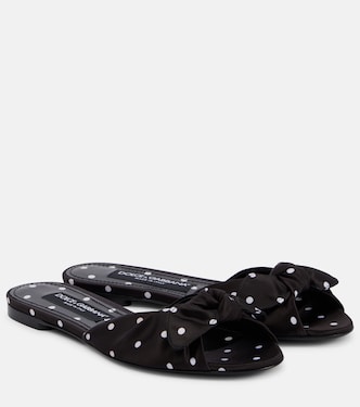Pantoletten aus Satin | Dolce&Gabbana