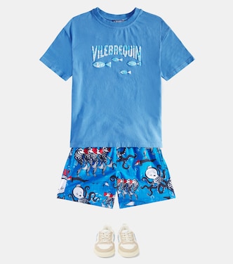 V-10 suede-trimmed leather sneakers | Veja Kids
