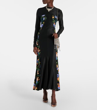 Robe longue à fleurs | Rabanne