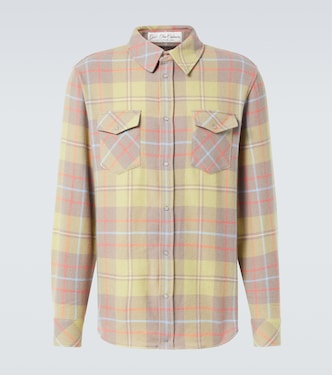 Earth plaid cashmere shirt | God's True Cashmere