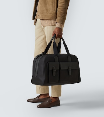 Weekender mit Leder | Brioni
