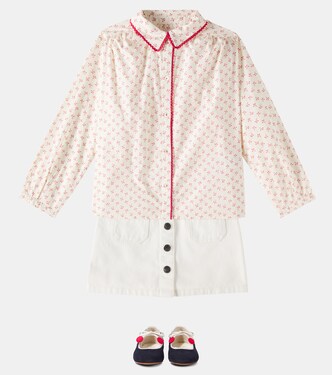 Bedruckte Bluse Basiline aus Baumwolle | Bonpoint