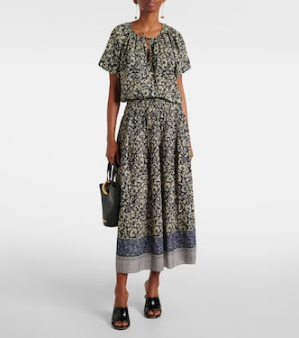 Top Sena in misto cotone con stampa | Ulla Johnson