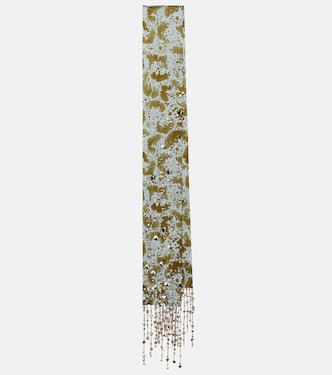 Foulard in seta con decorazioni | Dries Van Noten
