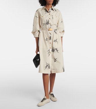 Abito chemisier in popeline di cotone | Moncler