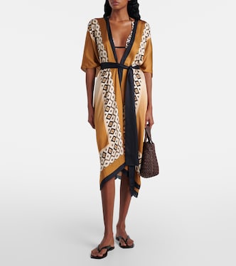 Robe de plage Dany imprimée en satin | Max Mara