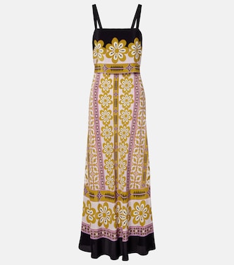Printed silk crêpe de chine maxi dress | La DoubleJ