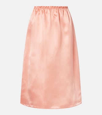 Silk midi skirt | Prada