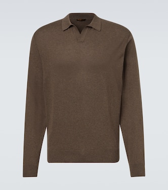 Cashmere polo sweater | Rubinacci