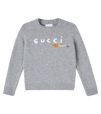 x Euan Roberts logo wool sweater | Gucci Kids