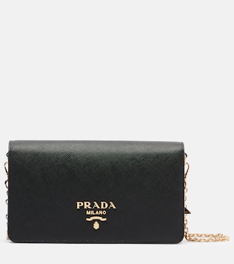 Schultertasche Saffiano Mini aus Leder | Prada