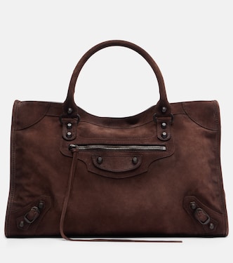 Le City Medium suede tote bag | Balenciaga