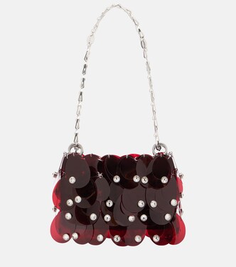 Sparkle Nano embellished shoulder bag | Rabanne