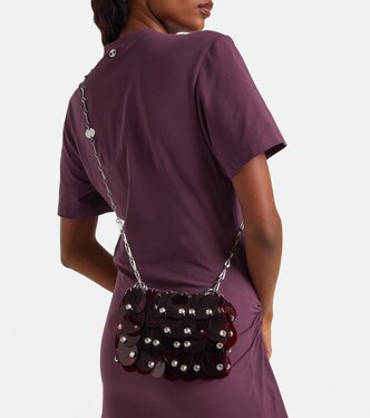 Sparkle Nano embellished shoulder bag | Rabanne