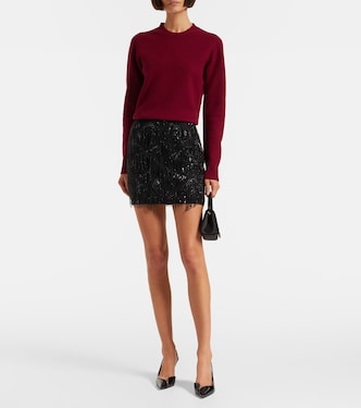 Vika fringed sequined miniskirt | Rotate