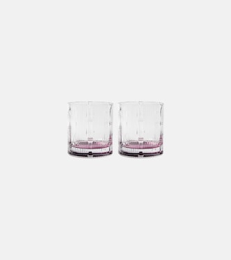 Bamboo set of 2 crystal tumblers | La DoubleJ