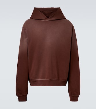 Logo cotton-blend jersey hoodie | Acne Studios